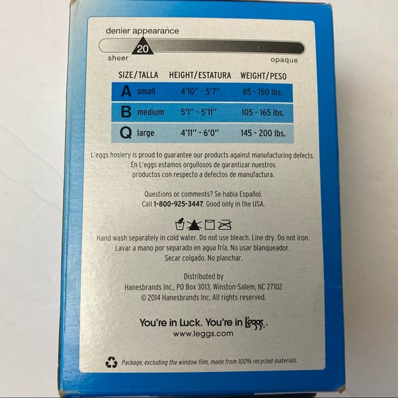 Leggs Sheer Black Control Top Pantyhose Large 3 - Picture 4 of 5